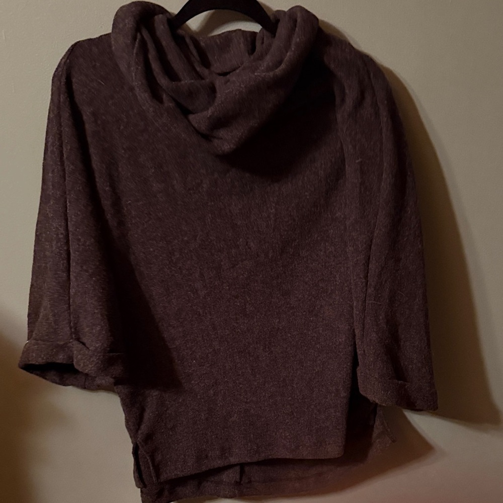 Three Bird Nest Dark Gray Cowl Neck Sweater